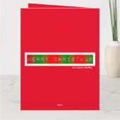 Vroegere kerstgradiënt kaart (Achterkant)