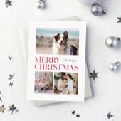 Vroegere kerstgradiënt kopregel feestdag Kaart