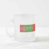 Vroegere kerstgradiënt matglas koffiemok (Links)