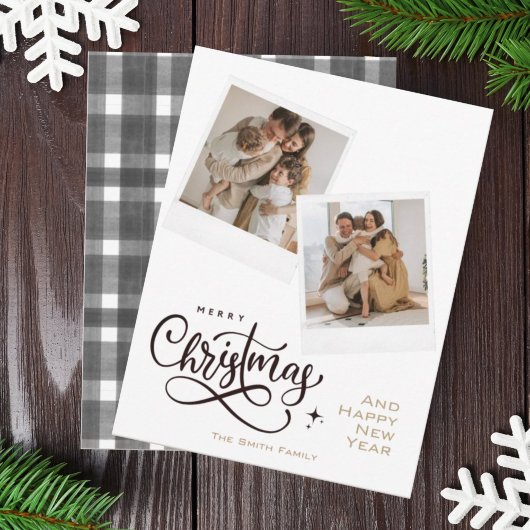 Vroegere kerstgrijze feestdag feestdagenkaart