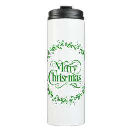 Vroegere kerstgroen thermosbeker