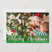 Vroegere kerstgroene Kaarten met kerstmis (Voorkant)