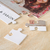 Vroegere kerstgroene rode serie Foto Eenvoudig bee Legpuzzel (Zijkant)