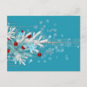 Vroegere kerstgroet feestdagenkaart (Voorkant)