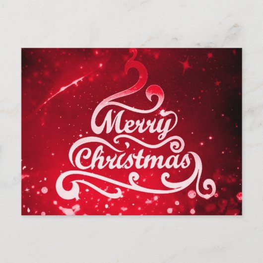 Vroegere kerstgroet feestdagenkaart (Voorkant)