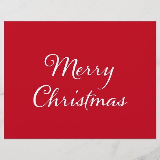 Vroegere kerstgroet flyer (Voorkant)