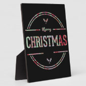 Vroegere kerstgroet fotoplaat (Zijkant)