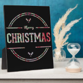 Vroegere kerstgroet fotoplaat (Zijkant)