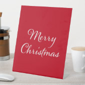 Vroegere kerstgroet reclamebord met voetstuk (Insitu)