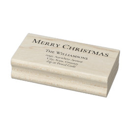 Vroegere kerstgroet Retouradres #1 Rubberstempel