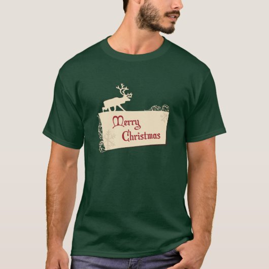 Vroegere kerstgroet t-shirt (Voorkant)