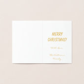 Vroegere kerstkaarsen met gouden kerstbomen folie kaarten (Binnen)