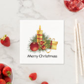 Vroegere kerstkaarsen servet (Insitu)