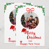 Vroegere kerstkaart (Voorkant / Achterkant)