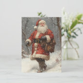 Vroegere kerstkaart (Staand voorkant)