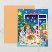 Vroegere kerstkaart (Voorkant / Achterkant)