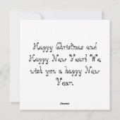 Vroegere kerstkaart (Achterkant)