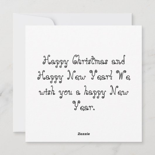 Vroegere kerstkaart (Achterkant)