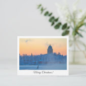 Vroegere kerstkaart briefkaart (Staand voorkant)