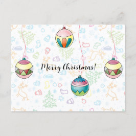 Vroegere kerstkaart briefkaart