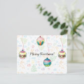 Vroegere kerstkaart briefkaart (Staand voorkant)