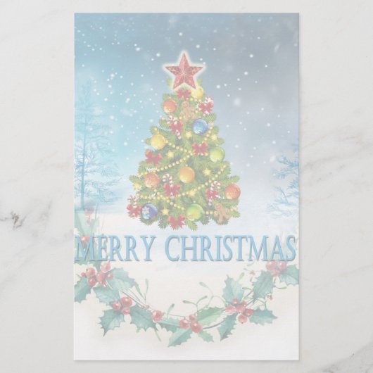 Vroegere kerstkaart briefpapier (Voorkant)