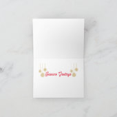 Vroegere kerstkaart feestdagen kaart (Binnen)