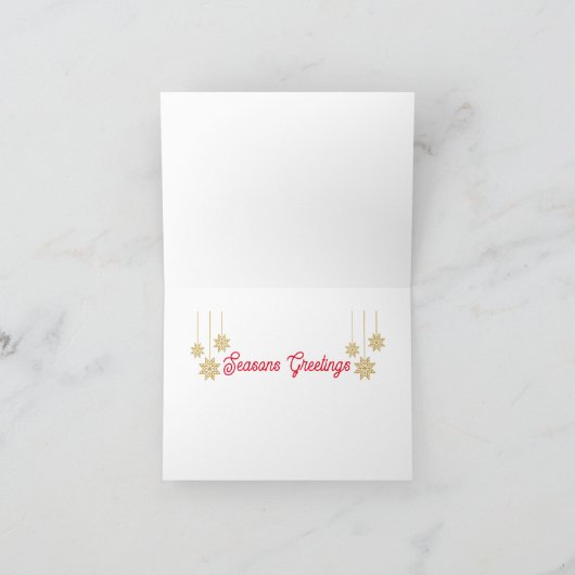 Vroegere kerstkaart feestdagen kaart (Binnen)