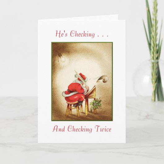 Vroegere Kerstkaart Feestdagen Kaart (Voorkant)