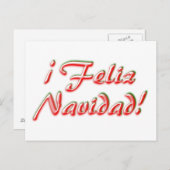 Vroegere kerstkaart feestdagenkaart (Voorkant / Achterkant)