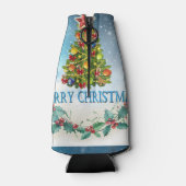 Vroegere kerstkaart flesjeskoeler (Achterkant)