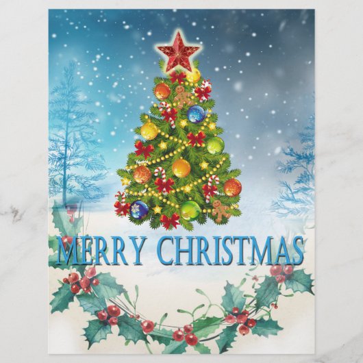 Vroegere kerstkaart flyer (Voorkant)