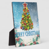 Vroegere kerstkaart fotoplaat (Zijkant)