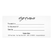 Vroegere kerstkaart Glitter Fir Branche-kaartje Reclamekaart (Achterkant)