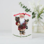 Vroegere kerstkaart in het Pools Wesołych Świąt Briefkaart (Staand voorkant)
