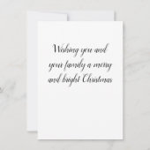 Vroegere kerstkaart kaart (Achterkant)