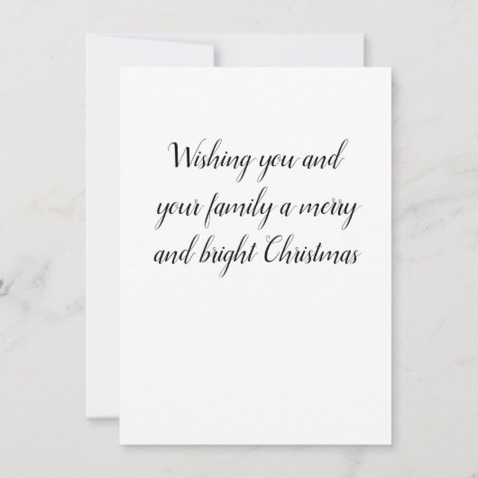 Vroegere kerstkaart kaart (Achterkant)