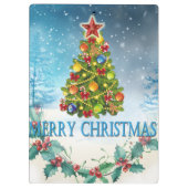 Vroegere kerstkaart klembord (Achterkant)