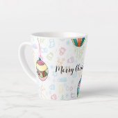 Vroegere kerstkaart latte mok (Linkerhoek)