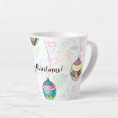 Vroegere kerstkaart latte mok (Rechterhoek)