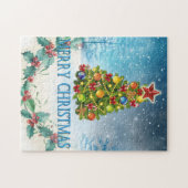 Vroegere kerstkaart legpuzzel (Horizontaal)