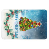 Vroegere kerstkaart magneet (Horizontaal)