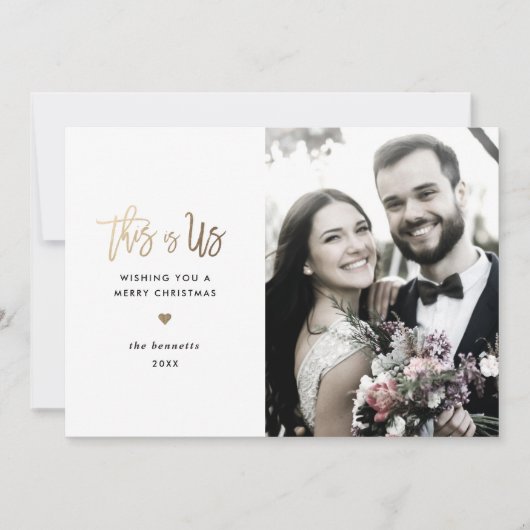 Vroegere kerstkaart met moderne scripts (Voorkant)