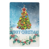 Vroegere kerstkaart mini klembord (Achterkant)