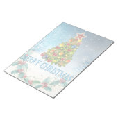 Vroegere kerstkaart notitieblok (Schuin)