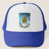 Vroegere kerstkaart trucker pet (Voorkant)