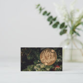 Vroegere kerstkaart visitekaartje (Staand voorkant)