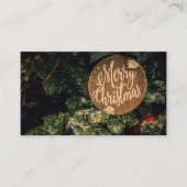 Vroegere kerstkaart visitekaartje (Voorkant)