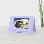 Vroegere kerstkaarten feestdagen kaart (Achterkant)