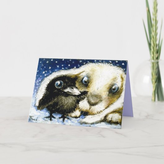 Vroegere kerstkaarten feestdagen kaart (Voorkant)